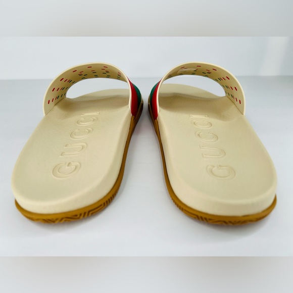 GUCCI Pursuit Women Double G Interlocking GG Logo Rubber Slide Sandals EU 39 - Picture 6 of 11